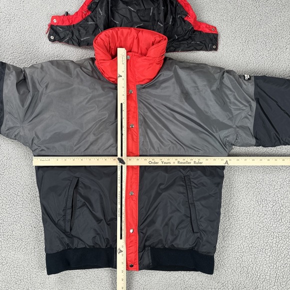 Vtg 80s Olympian CB Sports Gore Tex Jacket Coat Men Large Black Grey Red Lined - Picture 4 of 16